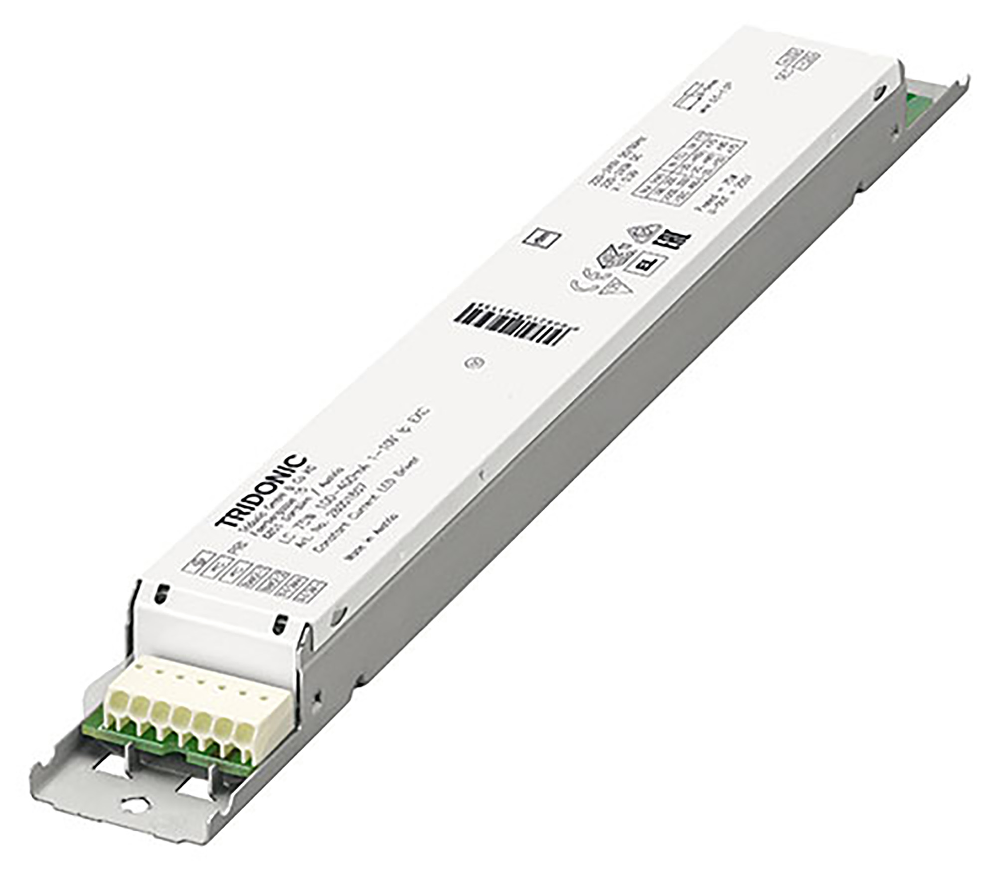 28001807  75W 75W 100–400mA 1-10V lp EXC Constant Current 1-10V Dimming LED Driver, Dimming range 10 – 100 %, IP20, 5yrs Warranty.